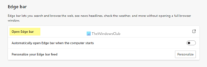 How To Enable And Use Edge Bar In Microsoft Edge Browser