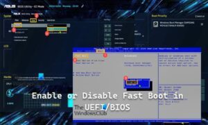 enable fast boot windows 10 bios