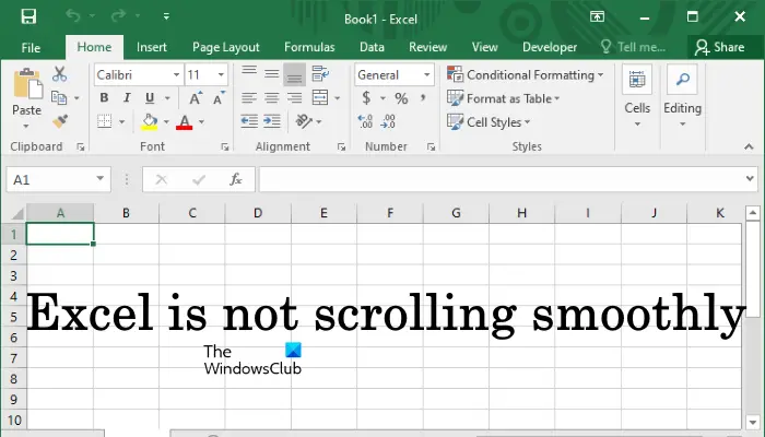 Excel не прокручивается плавно или неправильно