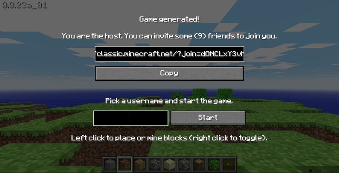 Minecraft Classic is Live on Web now!