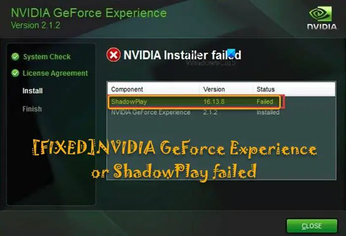 Nvidia Geforce Experience Oder Shadowplay Ist Fehlgeschlagen