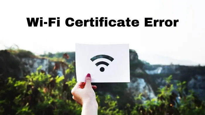 Can't connect because you need a certificate to sign in WiFi (Windows)