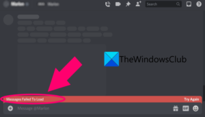 Fix Messages Failed To Load error on Discord