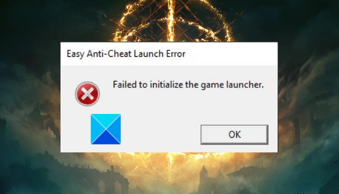 Elden Ring Easy Anti Cheat Launch Error Failed To Initialize Game Launcher