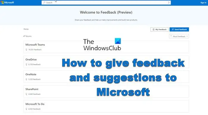 Comment Envoyer Des Commentaires Et Des Suggestions À Microsoft