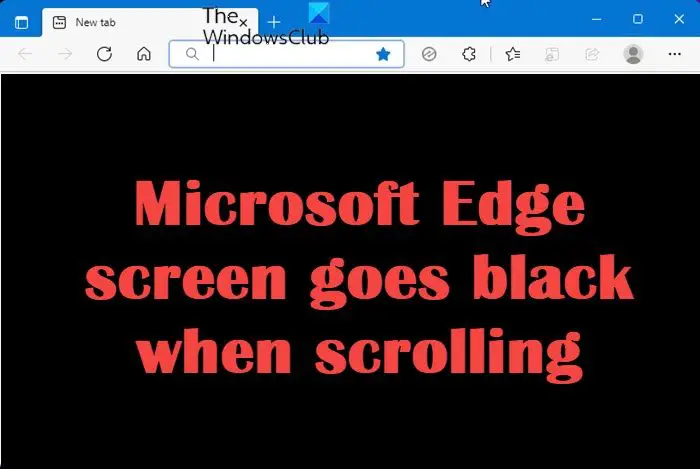 L'Écran Microsoft Edge Devient Noir Lors Du Défilement