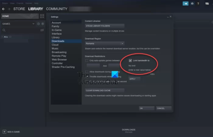 How to clear the Steam Deck download cache