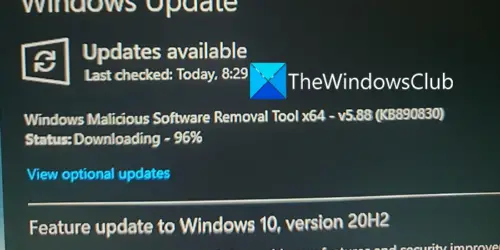 instaling Microsoft Malicious Software Removal Tool 5.116