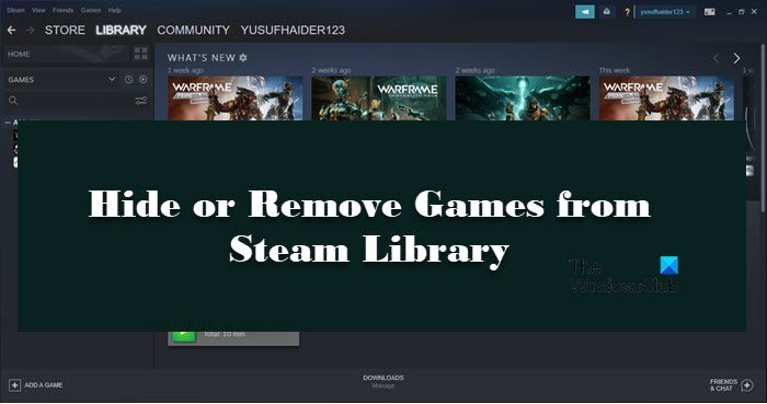 Re: Filter, Hide or Remove Games From Library - Answer HQ