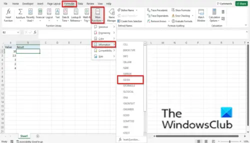 How to use the ISEVEN function in Excel