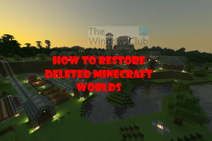 How to recover a deleted world! - Java Edition Support - Support