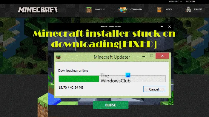 Install minecraft windows