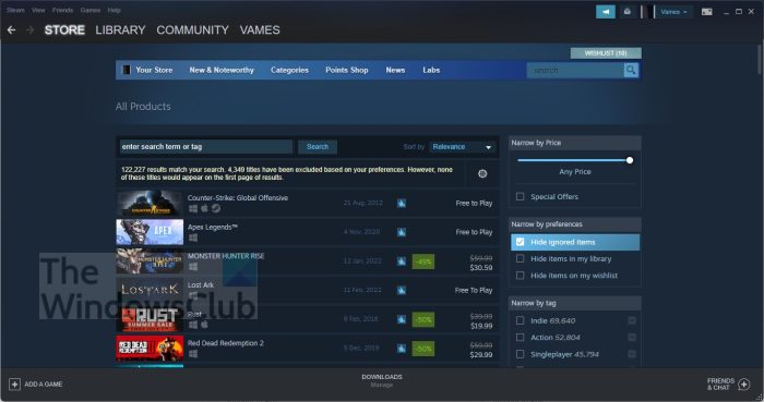 How to find new games on Steam