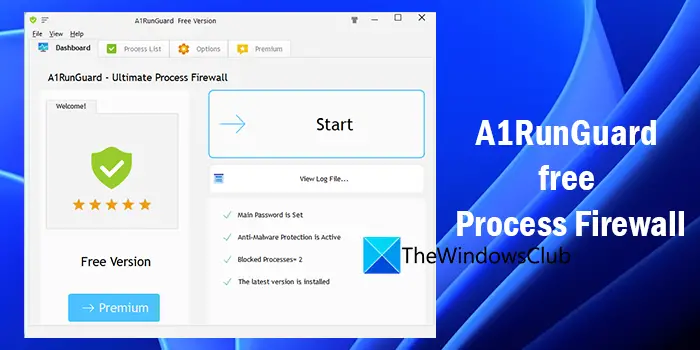 A1Runguard Est Un Pare-Feu De Processus Gratuit Pour Les Ordinateurs Windows