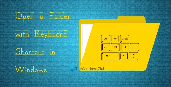 Открыть папку с помощью сочетания клавиш в Windows