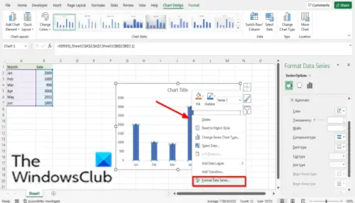 How to create a Lollipop Chart in Excel