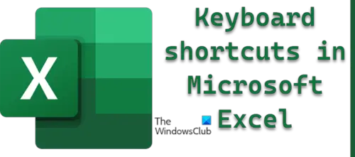 Microsoft Excel shortcut keys and their functions