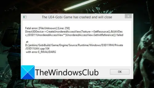 The ue4 scum game has crashed and will close что делать