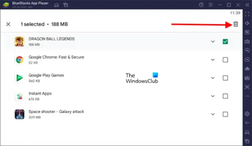 How to uninstall a game or an app in Bluestacks