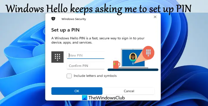 Windows Hello Continue De Demander De Configurer La Broche Windows 11