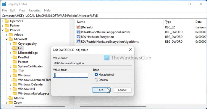 Disable Hardware-based encryption on BitLocker Removable drives
