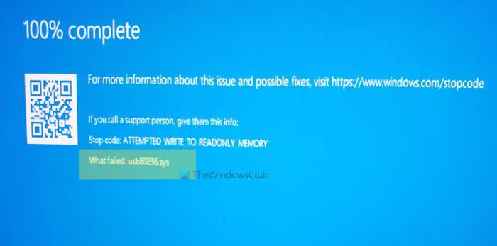 Fix usb80236.sys Blue Screen error in Windows 11/10 