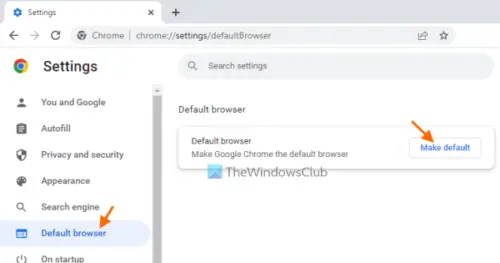 Can’t set Chrome as the Default Browser in Windows 11