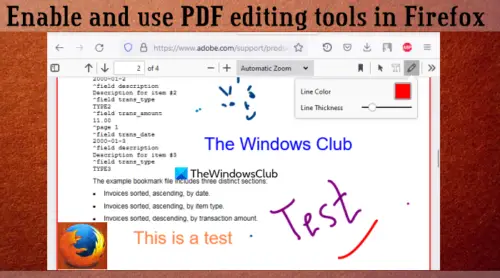 How To Enable And Use Pdf Editing Tools In Firefox Pdf Reader