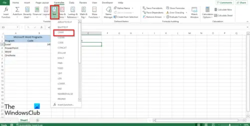 How to create Bulleted List using CHAR function in Excel