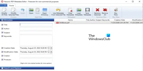 Best Free PDF Metadata Editor Software For Windows 11/10
