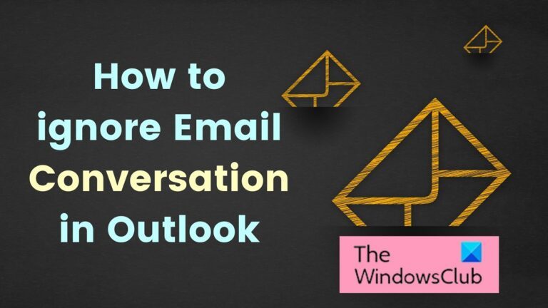 How To Ignore Email Conversation In Outlook