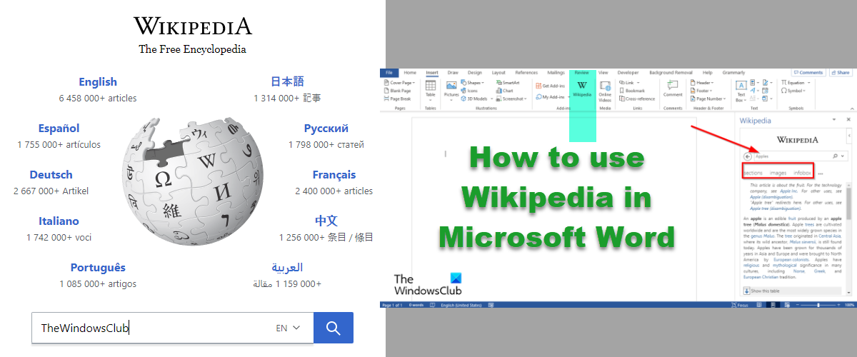 How To Use Wikipedia In Microsoft Word