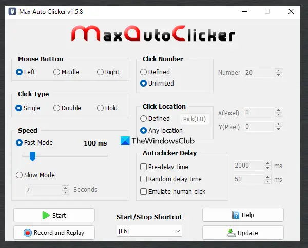 Fast Clicker for Mouse Speed Clicking Game - Cok Free Auto Clicker