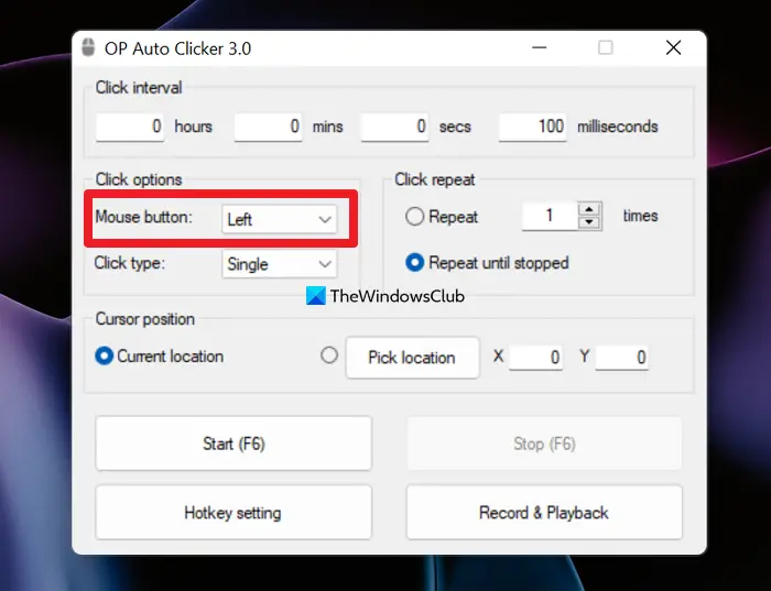 Auto Clicker for Automated Mouse Clicking on Windows