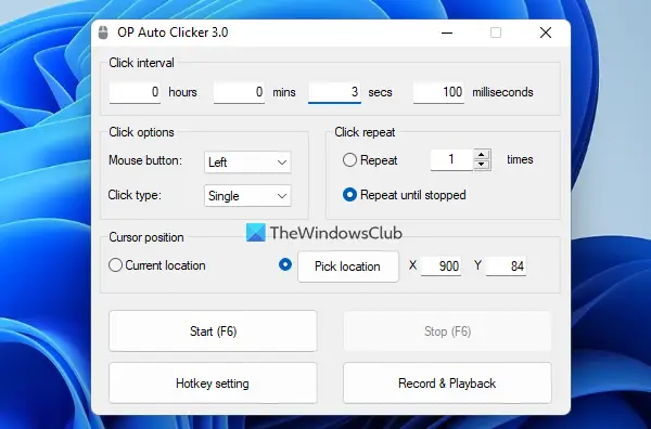 Download Max Auto Clicker for free (Windows, Linux)