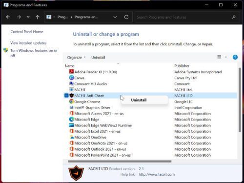 Не запускается античит faceit windows 10