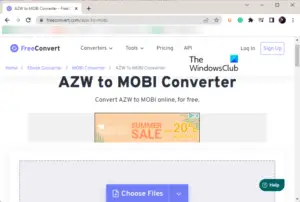 How To Convert AZW To MOBI In Windows 11/10