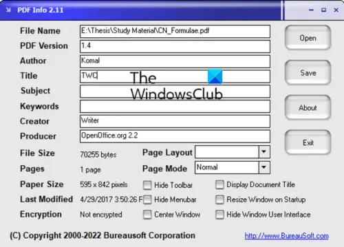 download the new for windows EZ Meta Tag Editor 3.2.0.1