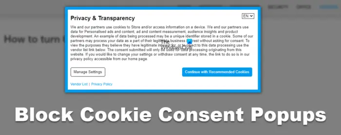 Cookie Consent, Products