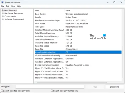 Unselectable for kernel dma protection lenovo как отключить