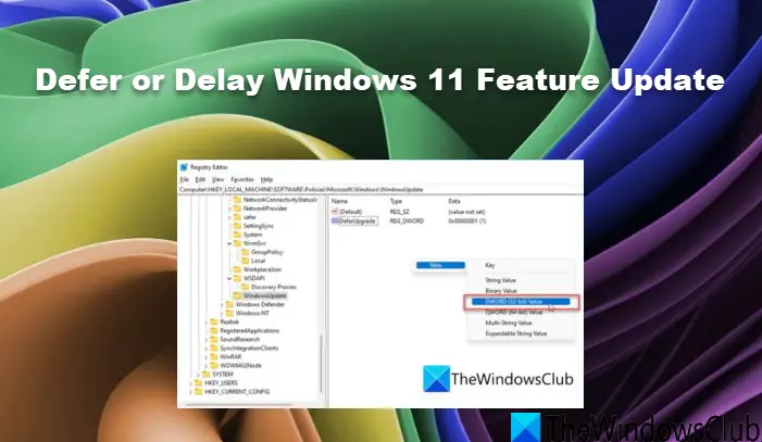 How To Defer Or Delay Windows 11 24H2 Update