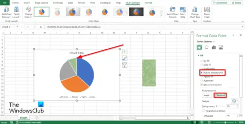 How to create a Chart with Crayon effect in Excel