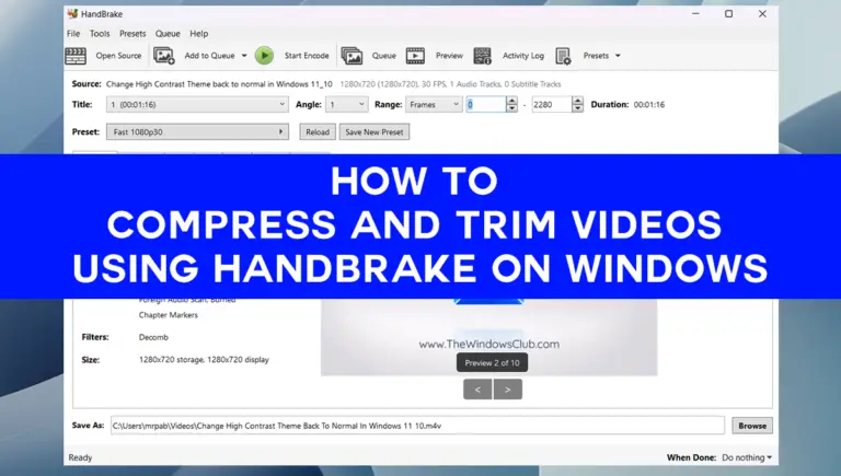compress video using handbrake mac
