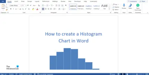 How To Make A Histogram On Microsoft Word