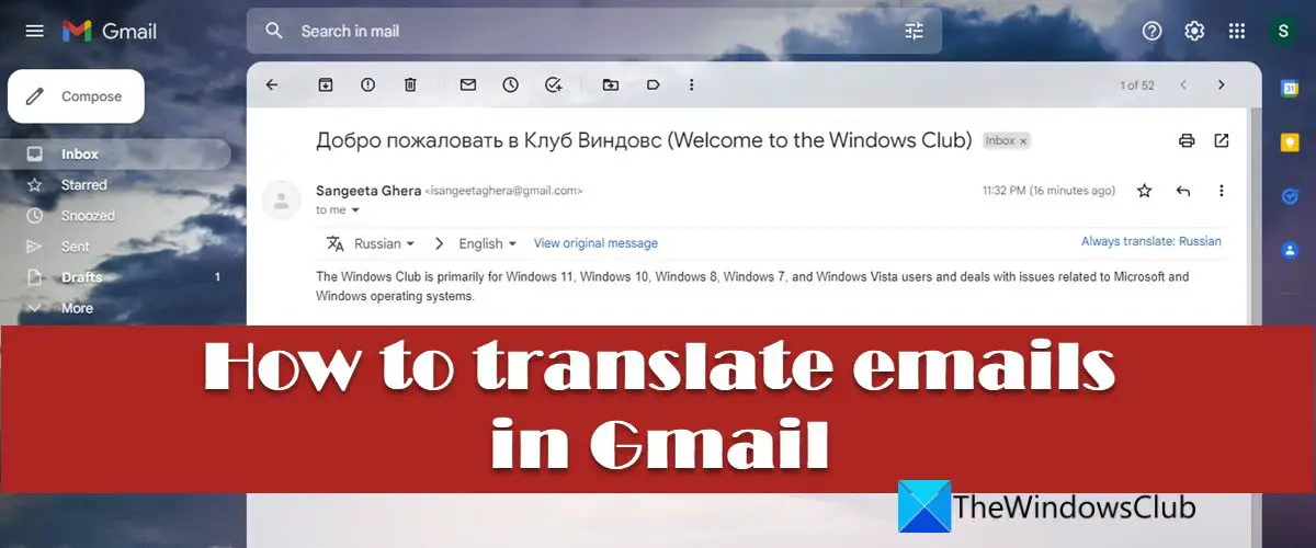 How to translate Emails in Gmail - 65