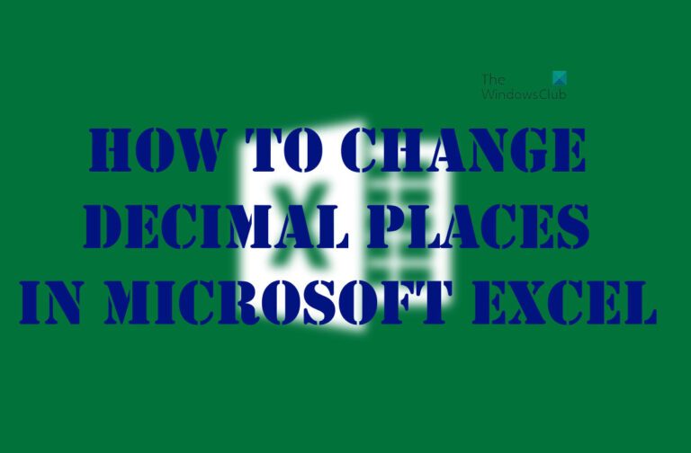 how-to-change-decimal-places-in-excel