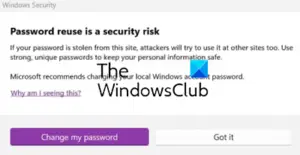 Enable Password Reuse or Unsafe password storage warnings in Windows 11