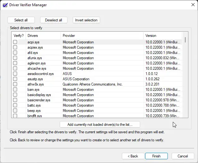 Identify and manually update the faulty hardware driver - Driver Verifier utility