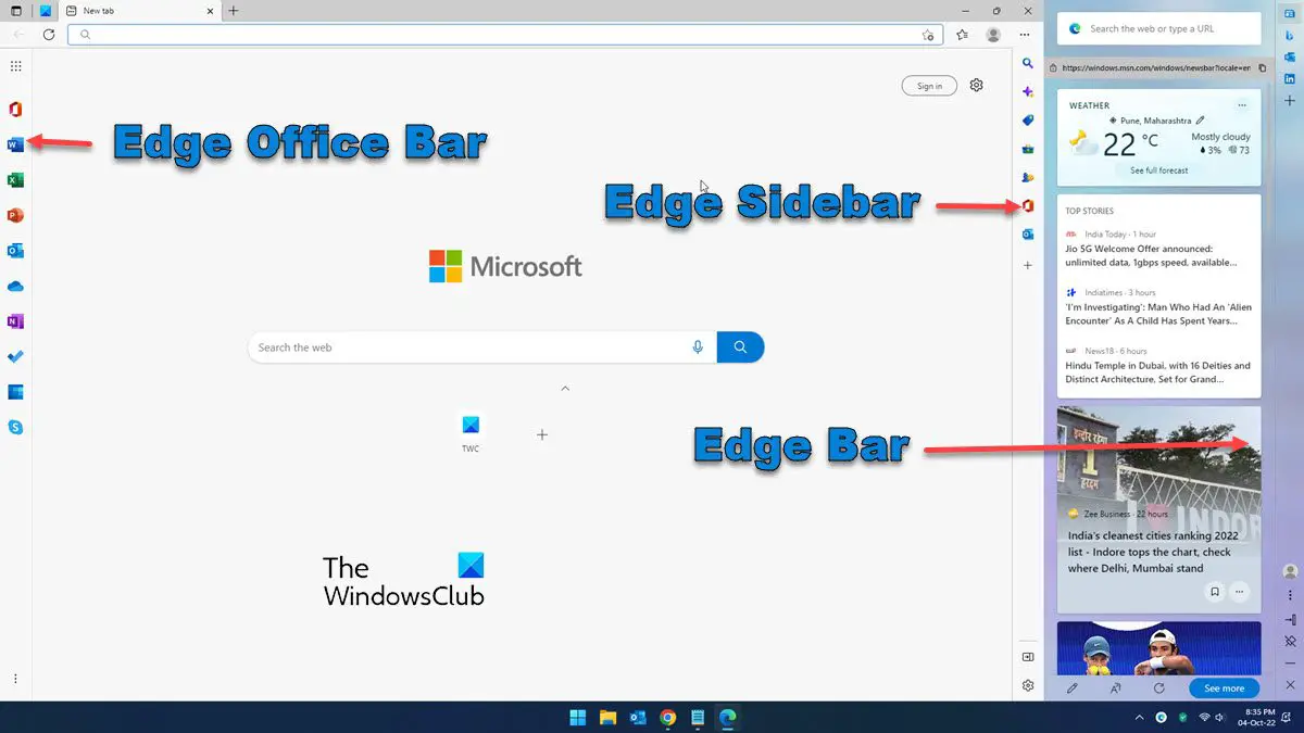 Extensions in the Microsoft Edge sidebar - Microsoft Edge Development