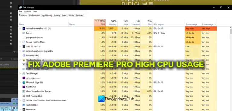 adobe premiere pro gpu or cpu